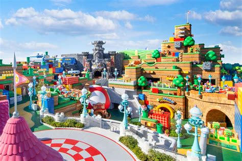 Super Nintendo World is the first Nintendo-themed land inside Universal Studios Japan in Osaka, Japan. Officially opened on March 18, 2021, this brand-new land is a Nintendo fan’s dream. This area packs into a seemingly small space with two attractions: a restaurant, snack stand, character greetings, shops, and many interactive elements.